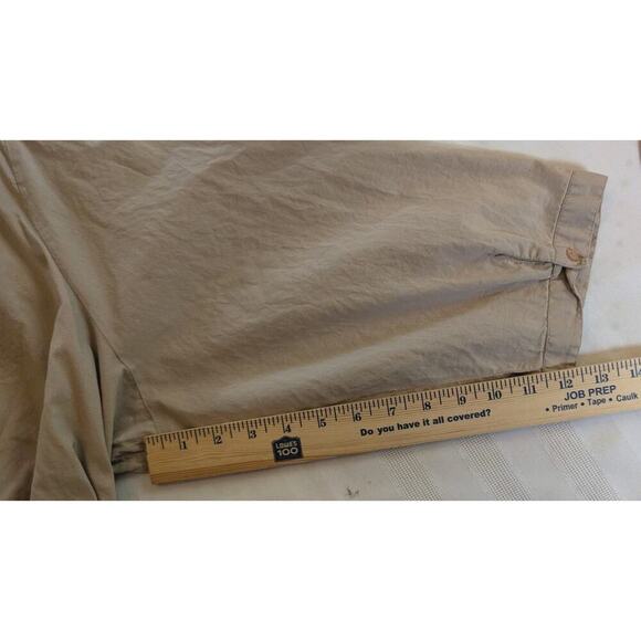 Avenue Womens Sz 30/32 Ruffle Front V-Neck Button Down 100% Cotton - Picture 11 of 12